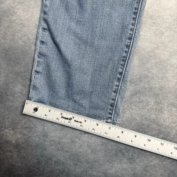 Levis 501 Jeans Men's Size 34x32 Straight Button Fly Red Tab Blue Fits 34x28 - Picture 6 of 15